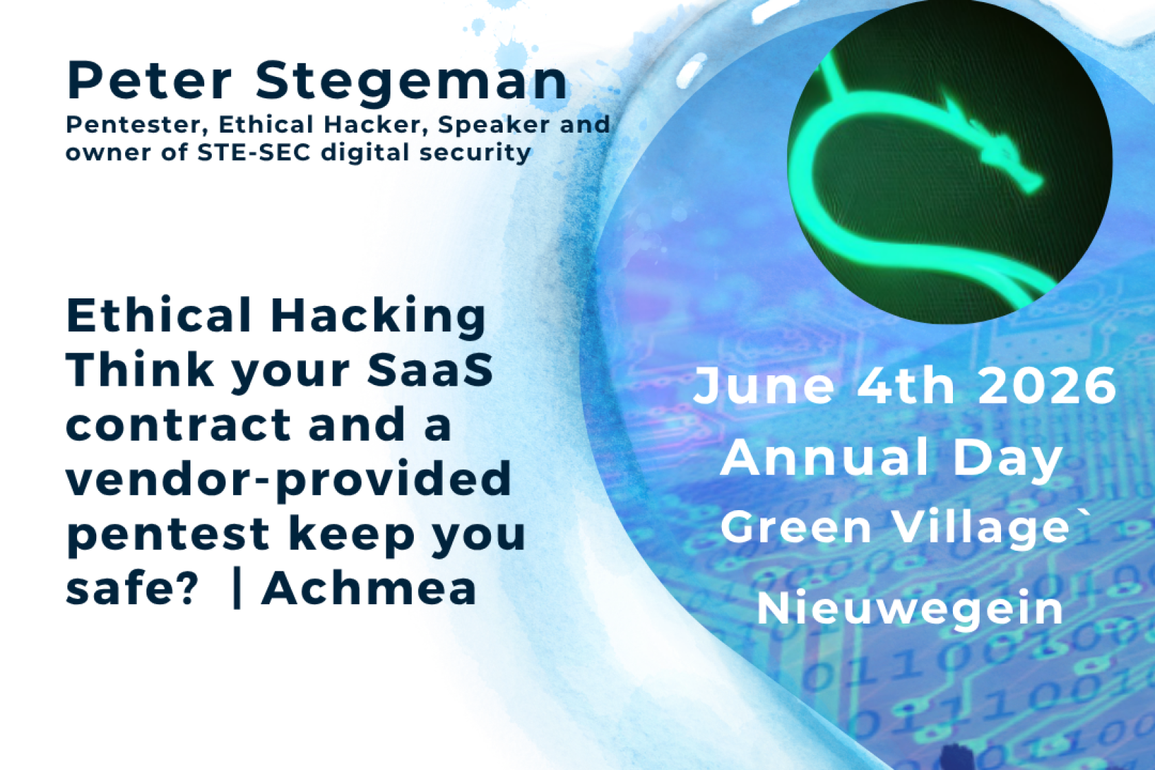 2026-05-21 Speaker Announcement Peter Stegeman Achmea
