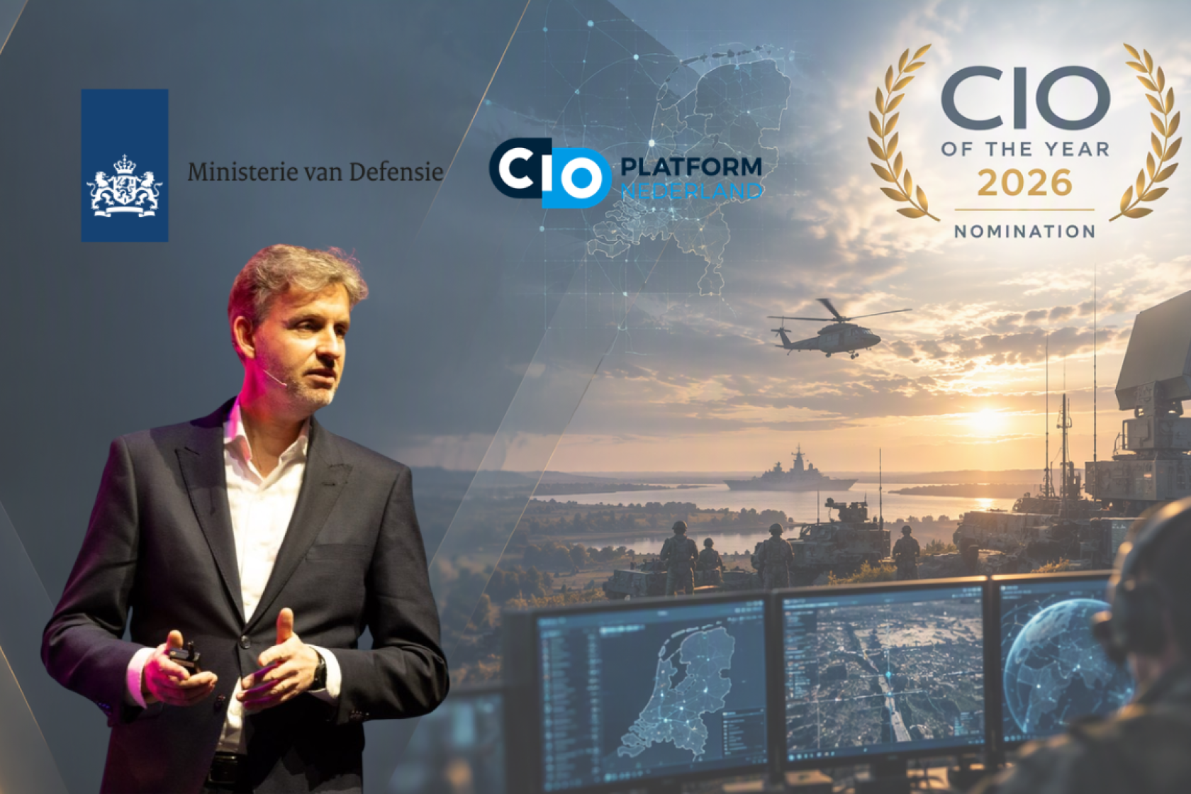 2026-10-13 Nominatie CIO of the Year 2026 | Jeroen van der Vlugt, Ministerie van Defensie: Digitalisering in het hart van de operatie